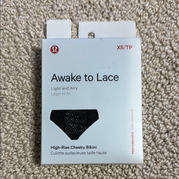 Lululemon Black High-Rise Cheeky Bikini - Picture 1 of 3